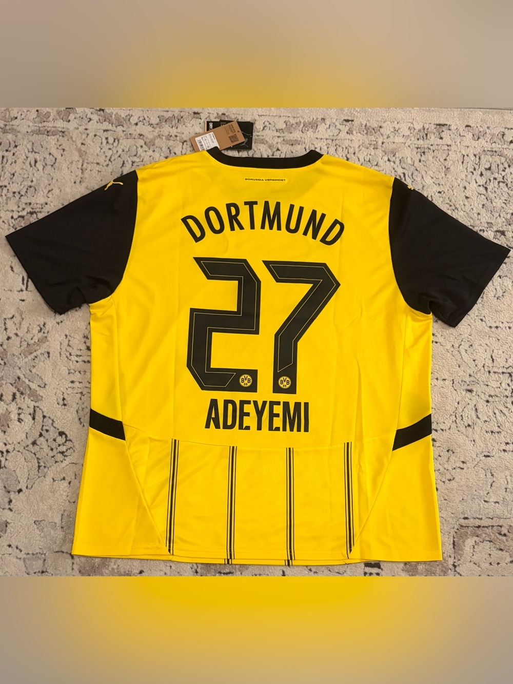 Puma Official Borussia Dortmund 2024/2025 Adeyemi 774946-01 Jersey Men’s Sz: XL